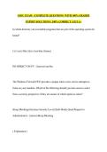 GSEC EXAM   &vert;COMPLETE QUESTIONS  WITH 100&percnt; GRADED EXPERT SOLUTIONS &vert; 100&percnt; CORRECT &vert; GET A&plus;