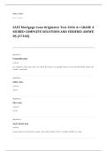 NMLS safe mortgage loan originator EXAM A&plus; GRADE ASSURED COMPLETE SOLUTIONS AND VERIFIED ANSWERS