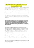 TX LCPAA Exam Study Set 5 Questions and Correct Answers 2026