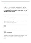 real estate law EXAM A&plus; GRADE ASSURED COMPLETE SOLUTIONS AND VERIFIED ANSWERS