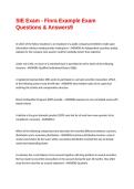 SIE Exam - Finra Example Exam Questions & Answers