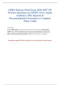 CBRN Exam Prep 2026-2027 &vert; 85 Questions & Answers&NewLine;