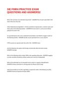 SIE FINRA PRACTICE EXAM QUESTIONS AND ANSWERS