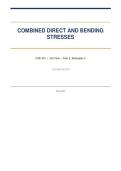  STRUCTURAL ENGINEERING ◈&NewLine;&HorizontalLine; &HorizontalLine; &HorizontalLine; &HorizontalLine; &HorizontalLine; &HorizontalLine; &HorizontalLine; &HorizontalLine; &HorizontalLine; &HorizontalLine; &HorizontalLine; &HorizontalLine; &HorizontalLine; &HorizontalLine;&NewLine;COMBINED DIRECT AND &NewLine;BENDING STRESSES&NewLine;STRENGTH OF MATERIALS CLEAR STUDY NOTES AND WORKED EXAMPLES