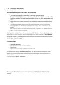 IGCSE History League of Nations