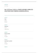NUR 155 EXAM A&plus; GRADE ASSURED COMPLETE SOLUTIONS AND VERIFIED ANSWERS