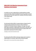 WGU D072 Fundamentals for Success in Business OA Exam Questions And Answers