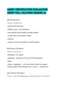 AAERT CERTIFICATION EVALUATION&NewLine;SCRIPT FULL SOLUTION GRADED A&plus;