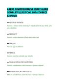 AAERT COMPREHENSIVE STUDY GUIDE&NewLine;COMPLETE QUESTIONS AND CORRECT&NewLine;ANSWERS&NewLine;