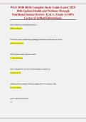 WGU D440 HESI Complete Study Guide &lpar;Latest 2025&sol; &NewLine;2026 Update&rpar; Health and Wellness Through &NewLine;Nutritional Science Review &vert; Q & A &vert; Grade A&vert; 100&percnt; &NewLine;Correct &lpar;Verified Elaborations&rpar;