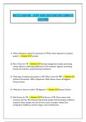 NSG 123 EXAM ONE&colon;  STUDY GUIDE QUESTIONS WITH COMPLETE SOLUTIONS 