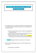 NSG 444 EXAM 1 QUESTIONS WITH COMPLETE AND ACCURATE SOLUTIONS