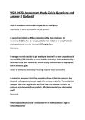 WGU D072 Assessment Study Guide Questions and Answers&vert; Updated