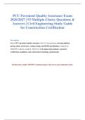 PCC Pavement QA Exam 2026&sol;2027 &vert; 93 Questions&NewLine;
