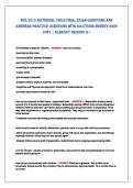 NUR 2513 MateRNal Child FiNal exaM QUestioNs aNd&NewLine;aNsweRs PRaCtiCe QUestioNs with solUtioNs Newest 2026&NewLine;2027 &vert; alReady GRaded a&plus; 