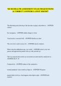 NR 302 HEALTH ASSESSMENT EXAM 300 QUESTIONS &NewLine;& CORRECT ANSWERS LATEST 2026&sol;2027