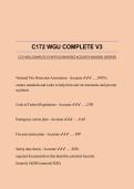 C172 WGU COMPLETE V3 WITH GUARANTEED ACCURATE ANSWERS &vert;VERIFIED