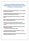 WGU C202 PRE-ASSESSMENT QUESTioNS ANd CoRRECT&NewLine;ANSWERS &lpar;VERiFiEd&rpar; &vert; LATEST UPdATE 2026&sol;2027 &vert; GRAdEd&NewLine;A&plus; &vert; BRANd NEW &vert; 100&percnt; GUARANTEEd PASS 