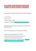 NCC WHNP EXAM REVIEW QUESTIONS COMPLETE WITH 100&percnt; VERIFIED ANSWERS
