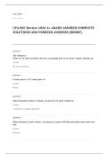 CPA EXAM A&plus; GRADE ASSURED COMPLETE SOLUTIONS AND VERIFIED ANSWERS