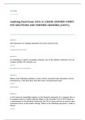 CPA EXAM A&plus; GRADE ASSURED COMPLETE SOLUTIONS AND VERIFIED ANSWERS