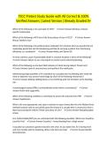 TECC Pretest Study Guide with All Correct & 100&percnt; Verified Answers &vert;Latest Version &vert;Already Graded A&plus;