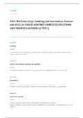 CPA EXAM A&plus; GRADE ASSURED COMPLETE SOLUTIONS AND VERIFIED ANSWERS