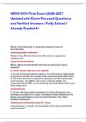 NRNP 6531 Final Exam &lpar;2026-2027 &NewLine;Update&rpar; with Exam-Focused Questions &NewLine;and Verified Answers &sol; Fully Solved &sol; &NewLine;Already Graded A&plus;
