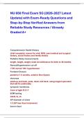 NU 650 Final Exam SG &lpar;2026-2027 Latest &NewLine;Update&rpar; with Exam-Ready Questions and &NewLine;Step-by-Step Verified Answers from &NewLine;Reliable Study Resources &sol; Already &NewLine;Graded A&plus;