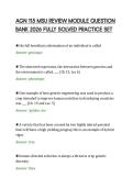 AGN 115 MSU REVIEW MODULE QUESTION&NewLine;BANK 2026 FULLY SOLVED PRACTICE SET&NewLine;