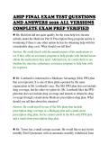 AHIP FINAL EXAM TEST QUESTIONS&NewLine;AND ANSWERS 2026 ALL VERSIONS&NewLine;COMPLETE EXAM PREP VERIFIED&NewLine;
