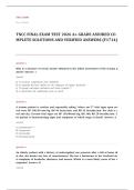 tncc final EXAM A&plus; GRADE ASSURED COMPLETE SOLUTIONS AND VERIFIED ANSWERS