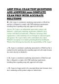 AHIP FINAL EXAM TEST QUESTIONS&NewLine;AND ANSWERS 2026 COMPLETE&NewLine;EXAM PREP WITH ACCURATE&NewLine;SOLUTIONS