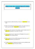 NUR631&colon; PATHO&colon; FINAL EXAM QUESTIONS WITH CORRECT ANSWERS 