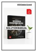 Solution Manual for Shigley's Mechanical Engineering Design in SI Units&comma; 11th Edition by Budynas &lpar;All 20 Chapters Covered&rpar;