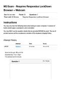 MATH 110 Module 2&colon; Exam - Requires Respondus LockDown Browser &plus; Webcam&vert; Updated &vert; RATED A&plus; &vert; 100&percnt; CORRECT&vert; Portage Learning