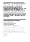 The Ultimate and Complete THE COURSE NACE Care of the Childbearing Family Study Guide 2025&comma; Covering Prenatal Care and Maternal Assessment&comma; Labor and Delivery Nursing Management&comma; Postpartum and Newborn Care&comma; Fetal Development and Monitoring&comma; High-Risk Pre