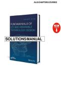 Solution Manual for Fundamentals of IoT and Wearable Technology Design&comma; 1st Edition by Haider Raad &lpar;All Chapters Covere