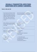 Mastering Sexually Transmitted Infections&colon; Questions with Correct Answers