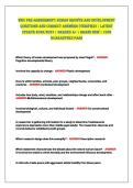 WGU PRE-ASSESSMENT&colon; HUMAN GROWTH AND DEVELOPMENT&NewLine;QUESTiONS AND CORRECT ANSWERS &lpar;VERiFiED&rpar; &vert; LATEST&NewLine;UPDATE 2026&sol;2027 &vert; GRADED A&plus; &vert; BRAND NEW &vert; 100&percnt;&NewLine;GUARANTEED PASS