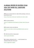 ALABAMA DRIVERS ED BOATING EXAM&NewLine;2026 TEST PAPER FULL QUESTIONS&NewLine;SOLUTIONS&NewLine;