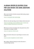 ALABAMA DRIVERS ED BOATING EXAM&NewLine;PREP 2026 REVIEW TEST BANK QUESTIONS&NewLine;SOLUTIONS&NewLine;