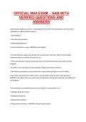 Official NHA Exam &ndash; NAB Practice Questions with Verified Answers exam preparation and revision material