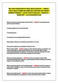 WGU D583 FOUNDATIONS OF PUBLIC HEALTH SECTION 1 - LESSON 1&colon;&NewLine;PUBLIC HEALTH TERMS AND PRINCIPALS QUESTIONS AND CORRECT&NewLine;ANSWERS &lpar;VERIFIED&rpar; &vert; LATEST UPDATE 2026&sol;2027 &vert; GRADED A&plus; &vert;&NewLine;BRAND NEW &vert; 100&percnt; GUARANTEED PASS