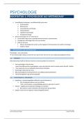 samenvatting Psychologie&vert; Hogeschool Gent &vert; 2025&sol;26