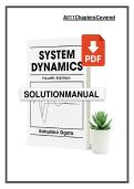 Solution Manual for System Dynamics&comma; 4th Edition by Ogata - Complete&comma; Verified Solutions &lpar;All Chapters&rpar;
