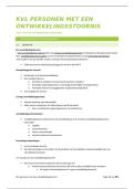 samenvatting Kwaliteit van leven &vert; Ontwikkelingsstoornissen &vert; Hogeschool Gent &vert; 2025&sol;26