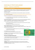 Sociale Psychologie samenvatting Hogeschool Gent &vert; 2025&sol;26