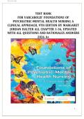 Test Bank For Varcarolis' Foundations of Psychiatric-Mental Health Nursing A Clinical Approach&comma; 9th Edition by Margaret Jordan Halter All Chapter 1-36&comma; Updated with All Questions and Rationales Answers