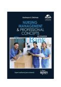 Test Bank for Nursing Management and Professional Concepts &vert; Open RN&copy; &vert; WisTech Open &vert; By Kimberly Ernstmeyer &lpar;2nd Edition&rpar; &vert; Full Chapter 1-12